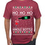 Ho Ho Ho Whole Bottle Wine Spirits Ugly Christmas Sweater Men's T-Shirt