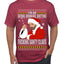 Bad Santa Fucking Santy Claus Ugly Christmas Sweater Men's Graphic T-Shirt