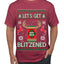 Let's Get Blitzened Rein Beer Ugly Christmas Sweater Men's Graphic T-Shirt