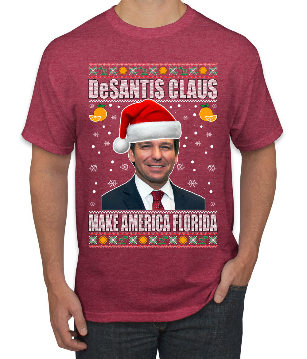 DeSantis Claus Ugly Christmas Sweater Men's Graphic T-Shirt