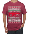 Nakatomi Plaza Christmas Party Survivor Ugly Christmas Sweater Men's Graphic T-Shirt
