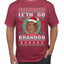 Le'th Go Brandon  Ugly Christmas Sweater Men's Graphic T-Shirt