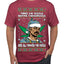 Snoop 'Twas The Nizzle Pot Leaf Weed Funny Ugly Christmas Sweater Men's Graphic T-Shirt