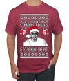 Pete All I Want For Christmas Is To Be Hung Like Pete Ugly Christmas Sweater Men's Graphic T-Shirt