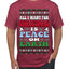 All I Want For Christmas Is Peace on Earth  Ugly Christmas Sweater Men's T-Shirt