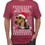 Twas The Nizzle Before Chrismizzle Gangster Dogg Rapper Ugly Christmas Sweater Men's T-Shirt