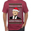 Treason's Greetings Biden President Humor Ugly Christmas Sweater Men's T-Shirt