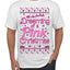 Dreaming Of A Pink Chirstmas Girly Woman Movie Party Ugly Christmas Sweater Men's T-Shirt