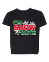 I'm Snow Cute Christmas Toddler Crew Graphic T-Shirt