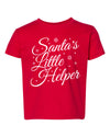 Santa's Little Helper Christmas Toddler Crew Graphic T-Shirt