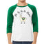 Fa la la la llama Xmas Ilama  Christmas 3/4 Sleeve Raglan Unisex Baseball Tee