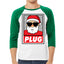 Santa Claus Plug Escobar Narcos Funny Christmas 3/4 Sleeve Raglan Unisex Baseball Tee