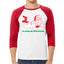 Sexy Santa Im Laying on your Present Ugly Christmas Christmas 3/4 Sleeve Raglan Unisex Baseball Tee