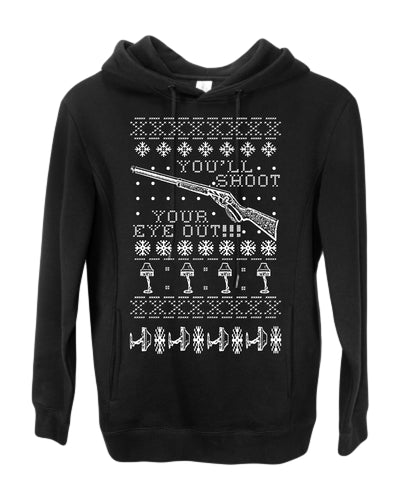 You'll Shoot Your Eye Out Christmas Premium Graphic Hoodie Sweatshirt