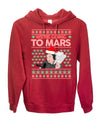 We're Going to Mars High Elon Musk Santa Weed Marijuana Xmas Christmas Premium Graphic Hoodie Sweatshirt