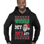 Where my Hos At Santa Funny Ugly Christmas Sweater Premium Graphic Hoodie Sweatshirt
