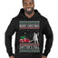 Merry Christmas Shitter's Full Christmas Vacation Ugly Christmas Sweater Premium Graphic Hoodie Sweatshirt