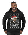 Christmas Is Cancelled Michael Scott Office Ugly Christmas Sweater Premium Graphic Hoodie Sweatshirt