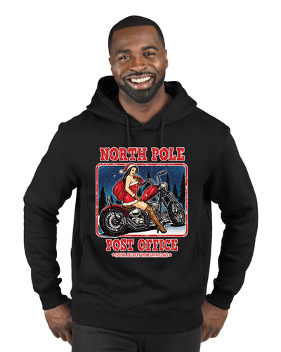 North Pole Post Office Special Delivery  Merry Christmas Premium Graphic Hoodie Sweatshirt