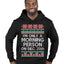 I'm Only A Morning Person on December 25th Ugly Christmas Sweater Premium Graphic Hoodie Sweatshirt