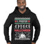 I Prefer Halloween Dancing Skeletons Ugly Christmas Sweater Premium Graphic Hoodie Sweatshirt