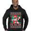 Yo Yo Yo Black Santa Ugly Christmas Sweater Premium Graphic Hoodie Sweatshirt