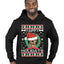 Yappy Holidays  Merry Ugly Christmas Sweater Premium Graphic Hoodie Sweatshirt