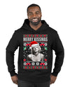 Merry Kissmas  Merry Ugly Christmas Sweater Premium Graphic Hoodie Sweatshirt