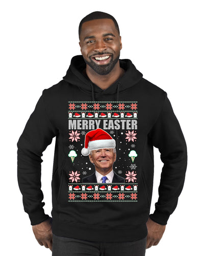 Merry Easter  Merry Ugly Christmas Sweater Premium Graphic Hoodie Sweatshirt