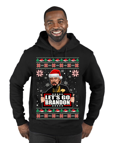 Let's Go Brandon Leo Laughing Meme  Merry Ugly Christmas Sweater Premium Graphic Hoodie Sweatshirt