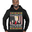 All I Want For Christmas is Trump Back In Office  Merry Ugly Christmas Sweater Premium Graphic Hoodie Sweatshirt