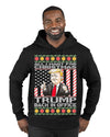 All I Want For Christmas is Trump Back In Office  Merry Ugly Christmas Sweater Premium Graphic Hoodie Sweatshirt
