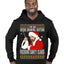 Bad Santa Fucking Santy Claus  Merry Ugly Christmas Sweater Premium Graphic Hoodie Sweatshirt