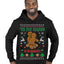 Tis' The Season To Be Naughty  Merry Ugly Christmas Sweater Premium Graphic Hoodie Sweatshirt