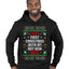 First Christmas With My Hot New Wife  Merry Ugly Christmas Sweater Premium Graphic Hoodie Sweatshirt
