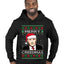 Merry Creedmas Office Humor TV  Ugly Christmas Sweater Premium Graphic Hoodie Sweatshirt