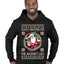 Always Shooting For The Naughty List Ugly Christmas Sweater Premium Graphic Hoodie Sweatshirt