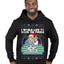 Santa Game Show I'd Like To Solve the Puzzle Wheel Ugly Christmas Sweater Premium Graphic Hoodie Sweatshirt