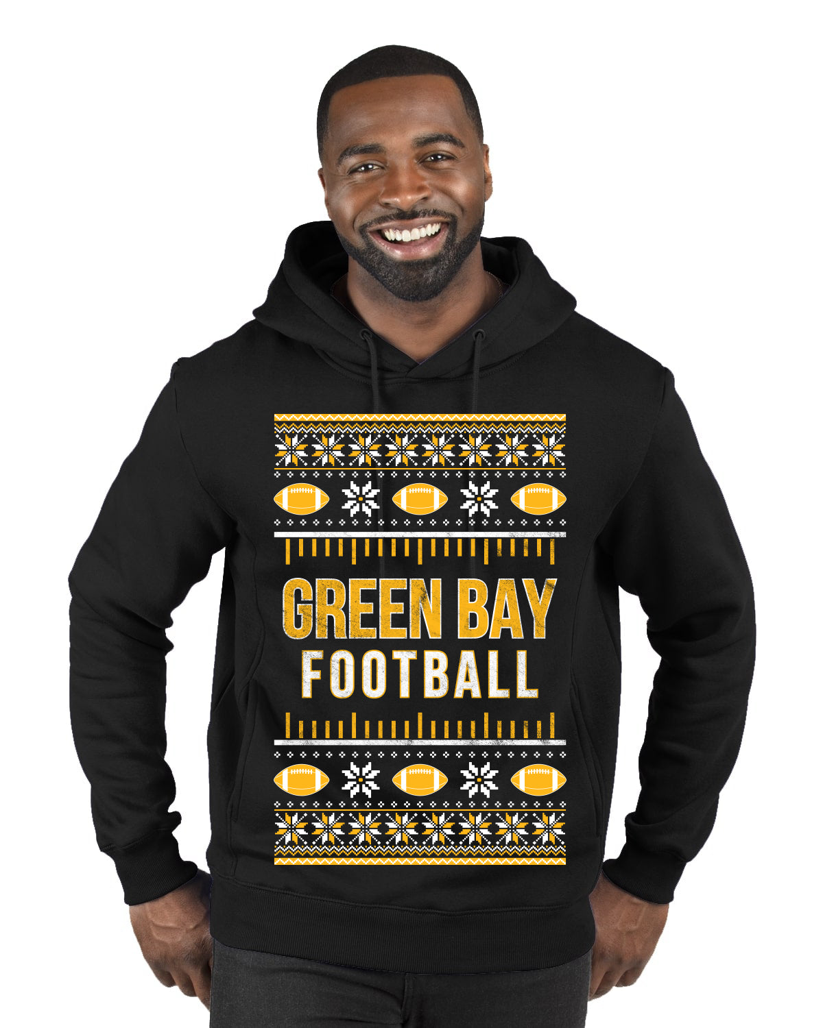 City of Green Bay GB American Football Fantasy Fan Ugly Christmas Sweater Unisex Crewneck Sweatshirt