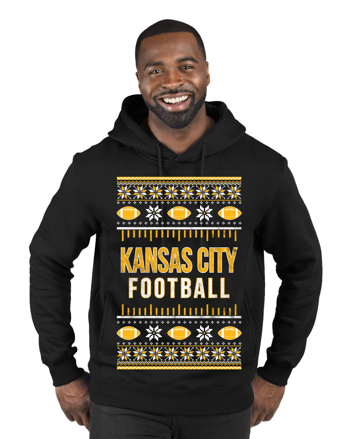 City of Kansas City KC American Football Fantasy Fan Ugly Christmas Sweater Unisex Crewneck Sweatshirt