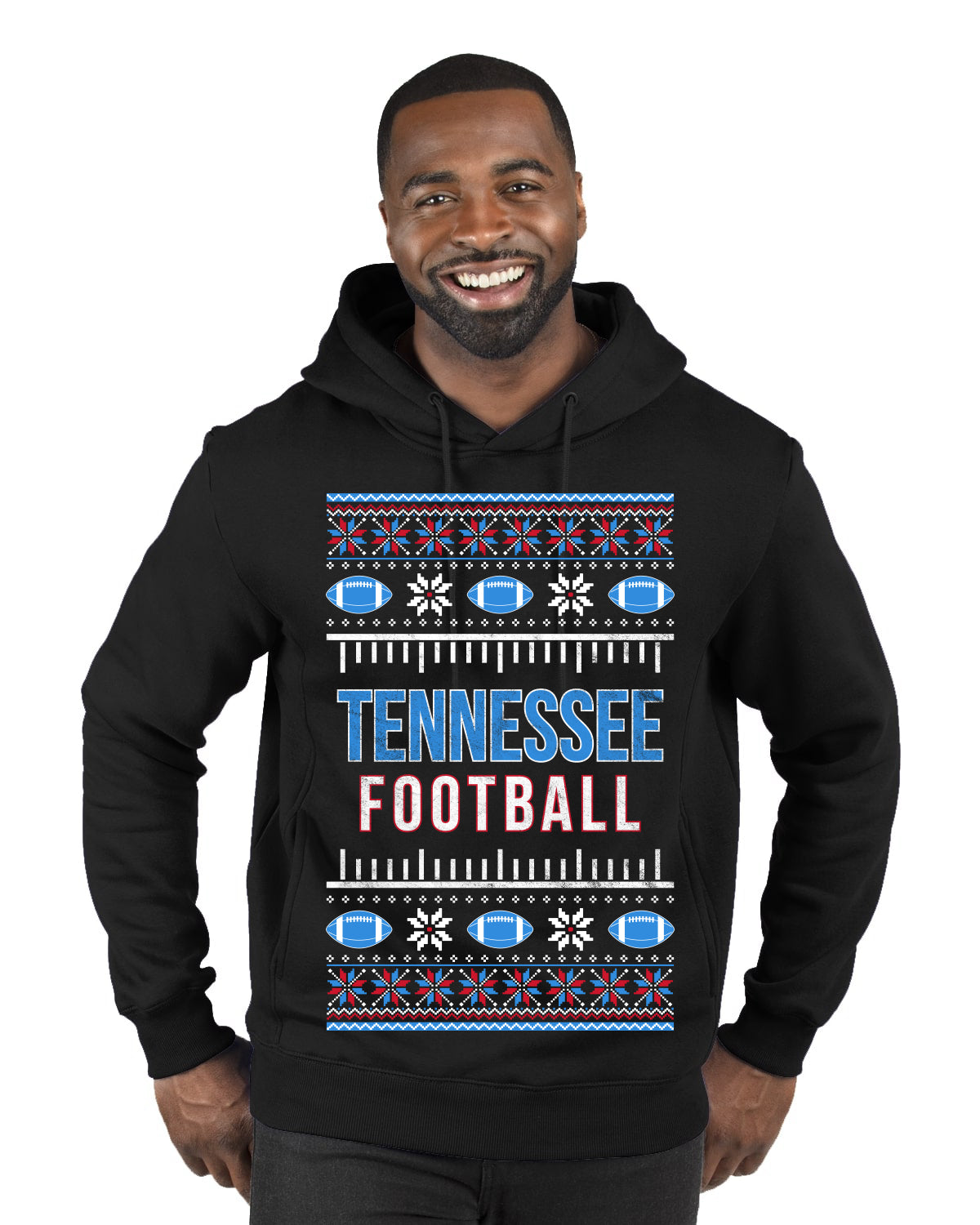 City of Tennessee TEN American Football Fantasy Fan Ugly Christmas Sweater Unisex Crewneck Sweatshirt