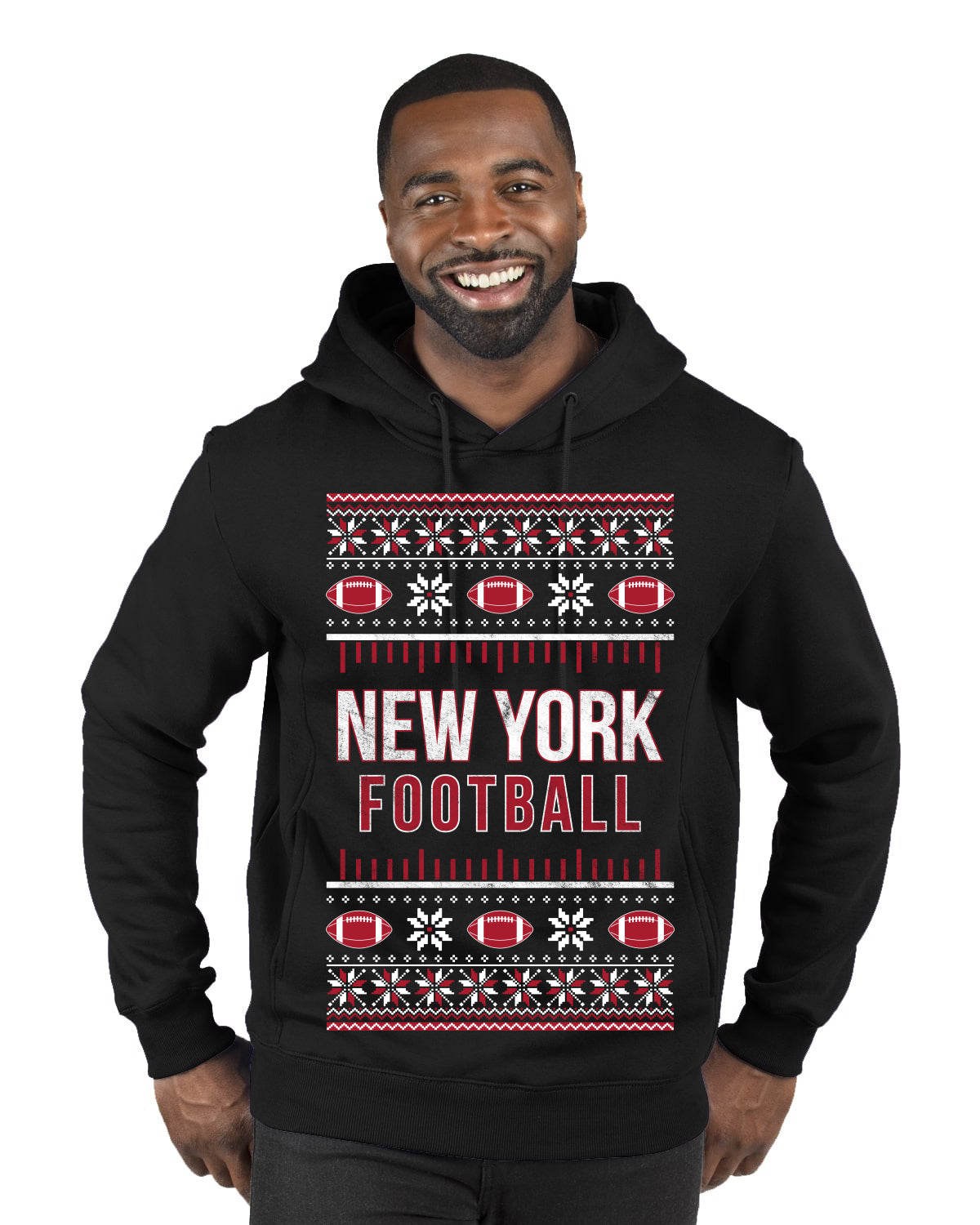 City of New York NYC American Football Fantasy Fan Ugly Christmas Sweater Unisex Crewneck Sweatshirt