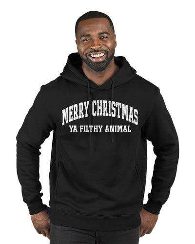 Vintage Movie Quote Merry Christmas Filthy Animal Christmas Premium Graphic Hoodie Sweatshirt
