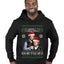Here To F Stuff Up Step Brothers Holiday Pose Ugly Christmas Sweater Premium Graphic Hoodie Sweatshirt