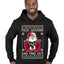 F Around And Find Out Santa Ugly Christmas Sweater Premium Graphic Hoodie Sweatshirt