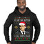 Harvey Hit This Button I Call Santa Specter TV Show Parody Ugly Christmas Sweater Premium Graphic Hoodie Sweatshirt