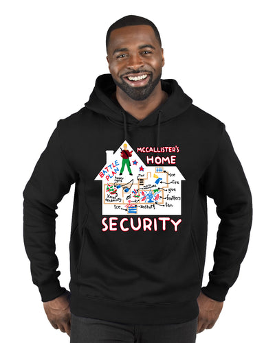 McCallister's Home Security Battle Plans Alone Christmas Premium Graphic Hoodie Sweatshirt