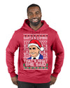 Santas Coming That's What She Said Michael Scott Ugly Christmas Sweater Premium Graphic Hoodie Sweatshirt