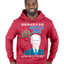 Mistle Joe Shut Up And Kiss Me Man Biden Ugly Christmas Sweater Premium Graphic Hoodie Sweatshirt