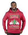 Merry Christmas Bitches Ugly Christmas Sweater Premium Graphic Hoodie Sweatshirt